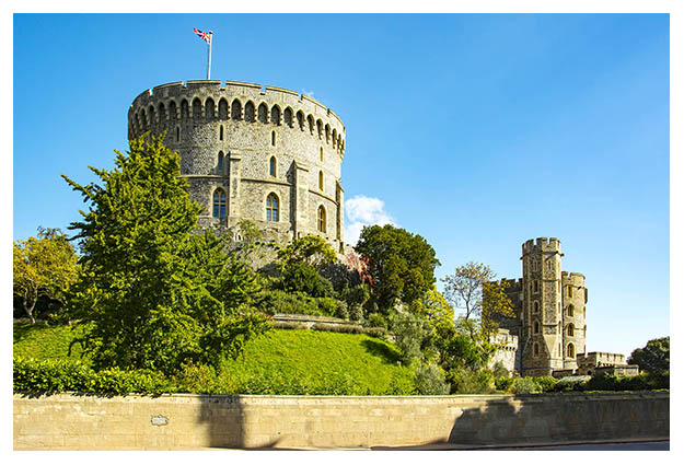 Windsor Castle, the weekend home of the Queen...